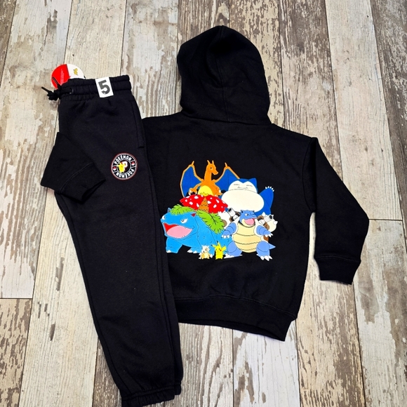 Pokemon Other - NWT Kids Pokemon Set Hoodie & Sweatpant Size 4-5